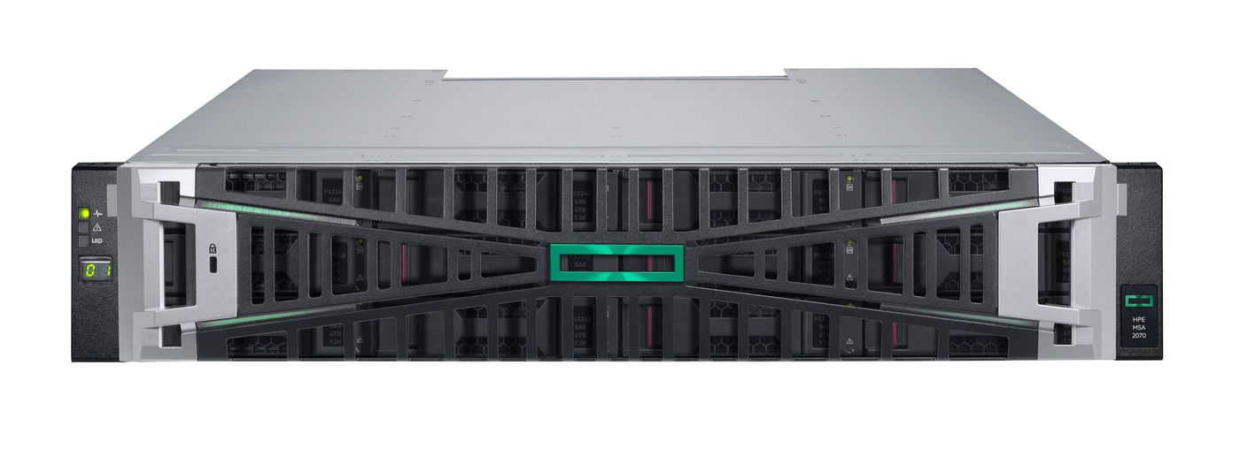 HPE MSA 2070 LFF – Rack 2U SAN – 32Gb FC, 4-Port Controller, für HDD/SSD