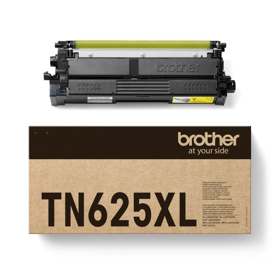 Brother TN-625XLY Gelber Toner – Original – 5'500 Seiten – für Brother HL-L8430CDW/HL-L8570CDW und andere