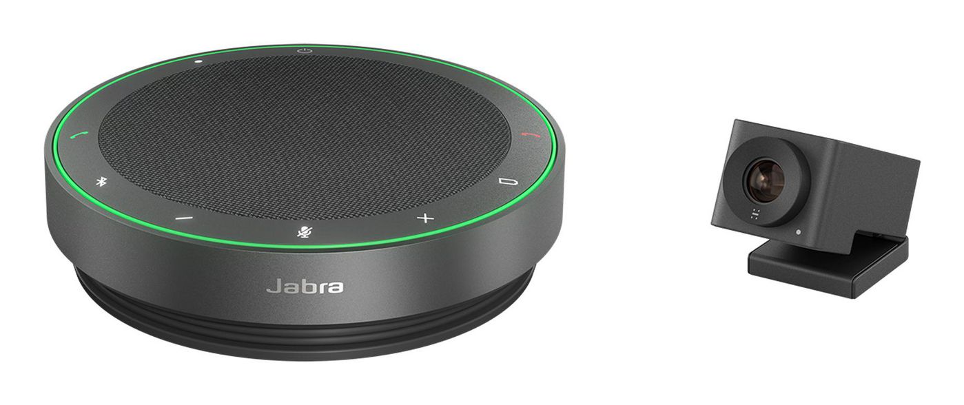 Jabra BYOD Room Kit – Full HD Videokonferenzsystem, mit Speak2 75 & Cam IQ, Schwarz