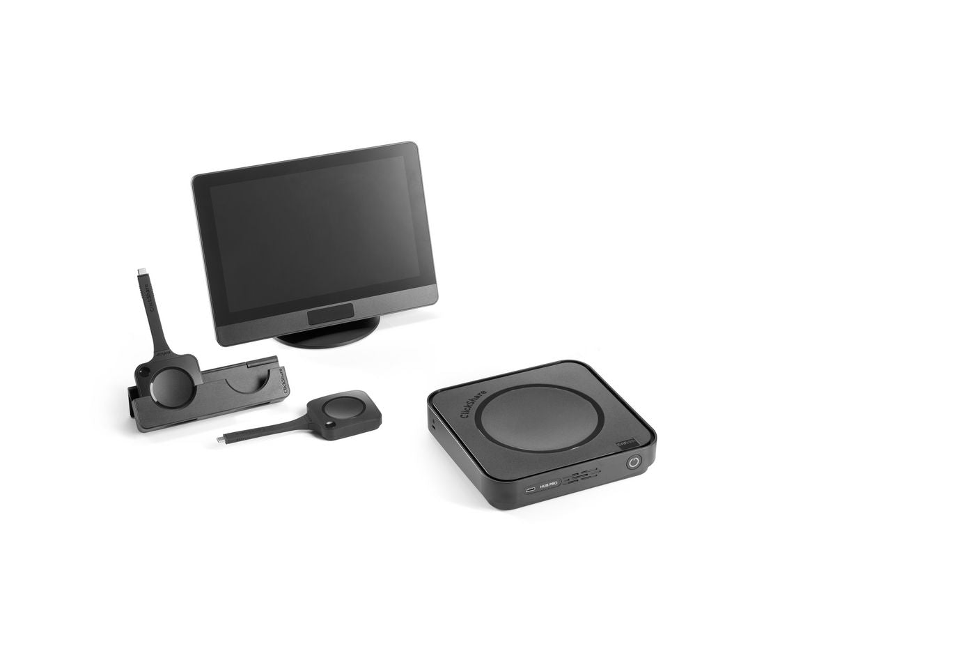 Barco ClickShare Hub Pro Video – Drahtloses Präsentationssystem – 5K, 2× Button, HDMI, Schwarz