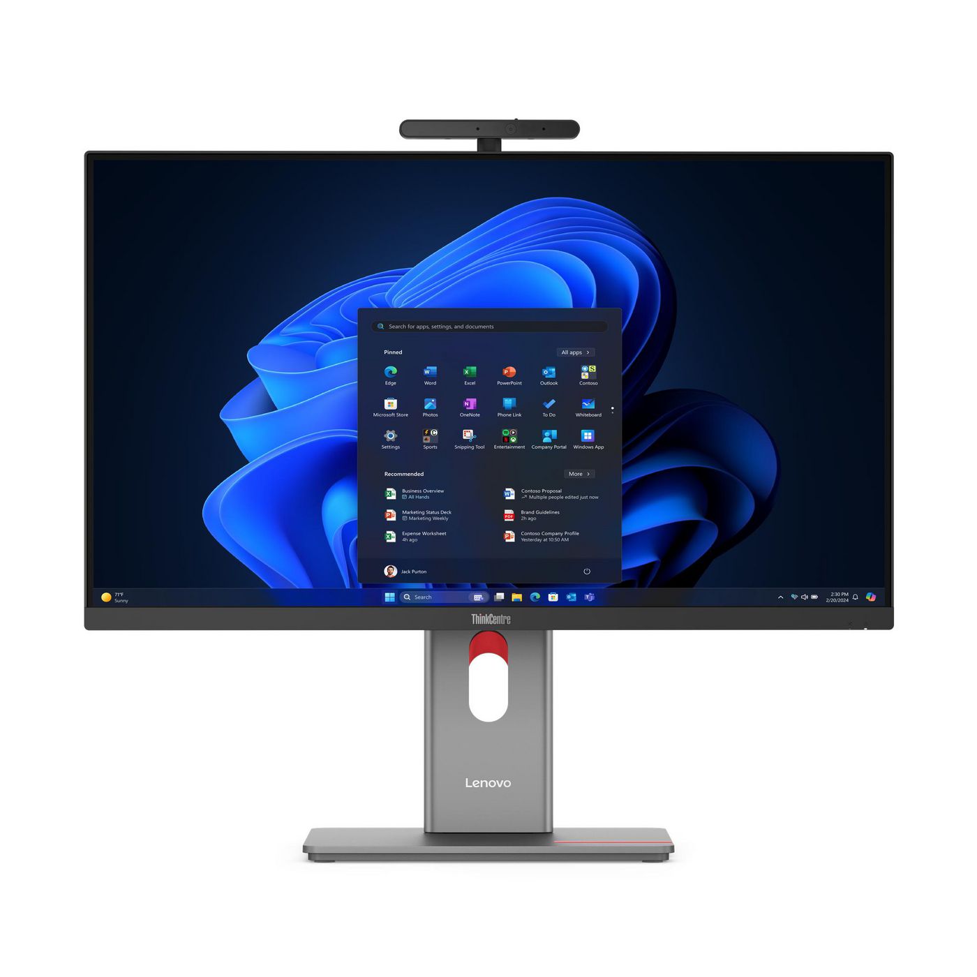 Lenovo All-in-One – 27" Quad HD, Intel Core Ultra 7 265, 32 GB RAM, 512 GB SSD, Windows 11 Pro