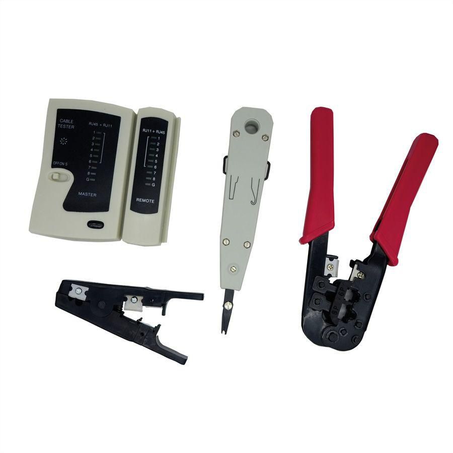 VALUE Netzwerk-Kabeltester – RJ45, LED-Anzeige, Grau