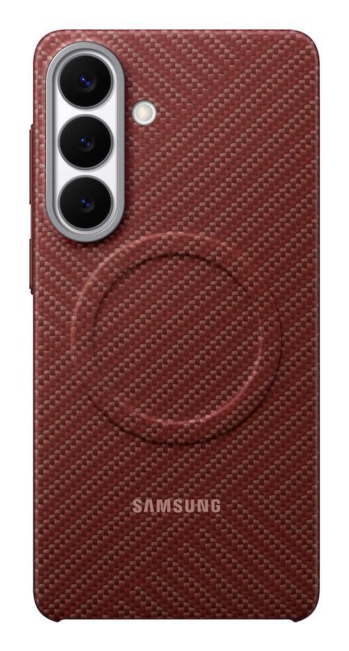 Samsung Backcover – für Samsung Galaxy S26+, Rot, Karbonfaser, kabelloses Laden