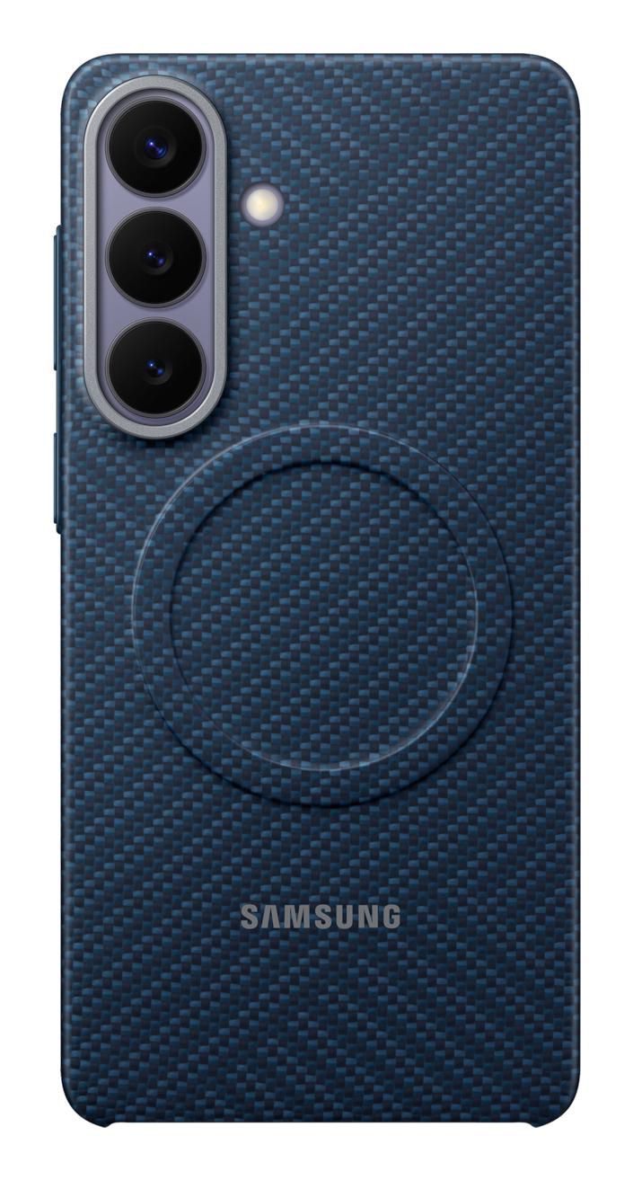 Samsung M2 Carbon Backcover – für Samsung Galaxy S26+, kabelloses Laden, dunkelblau, Karbonfaser