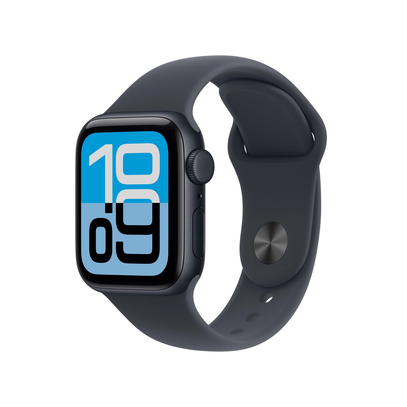 Apple Watch SE 40 mm GPS + Cellular – Aluminium Schwarz, Sportarmband Midnight, M/L, 50 m, für iPhone