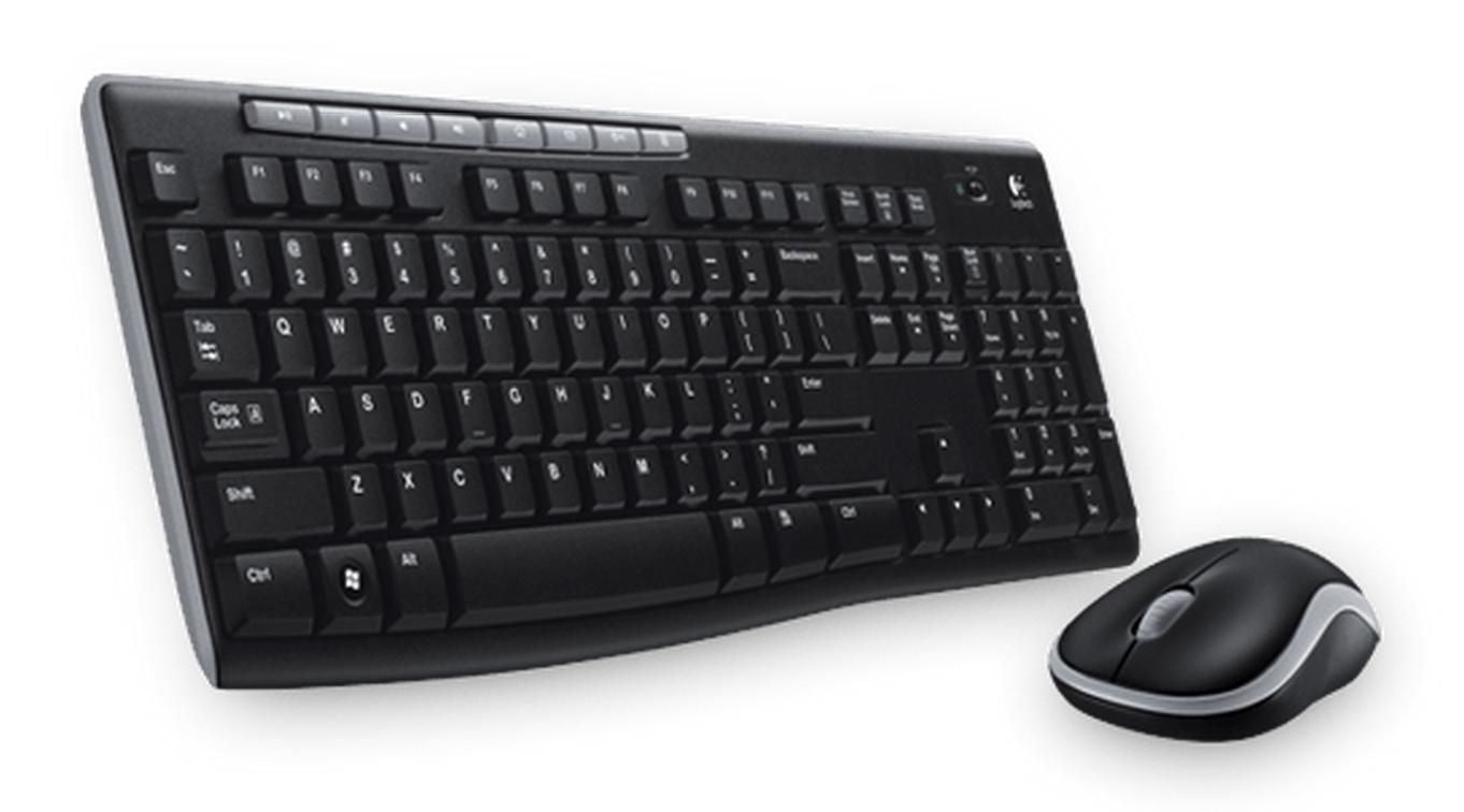 Logitech MK270 – Tastatur- und Maus-Set – 2,4 GHz (Nano-Empfänger, USB-A) – Schwarz