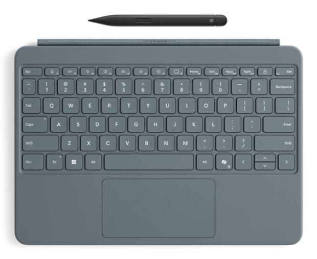Microsoft Docking-Tastatur – mechanisch – beleuchtet – Bluetooth – QWERTZ (DE) – Blau – für Surface Pro 12"