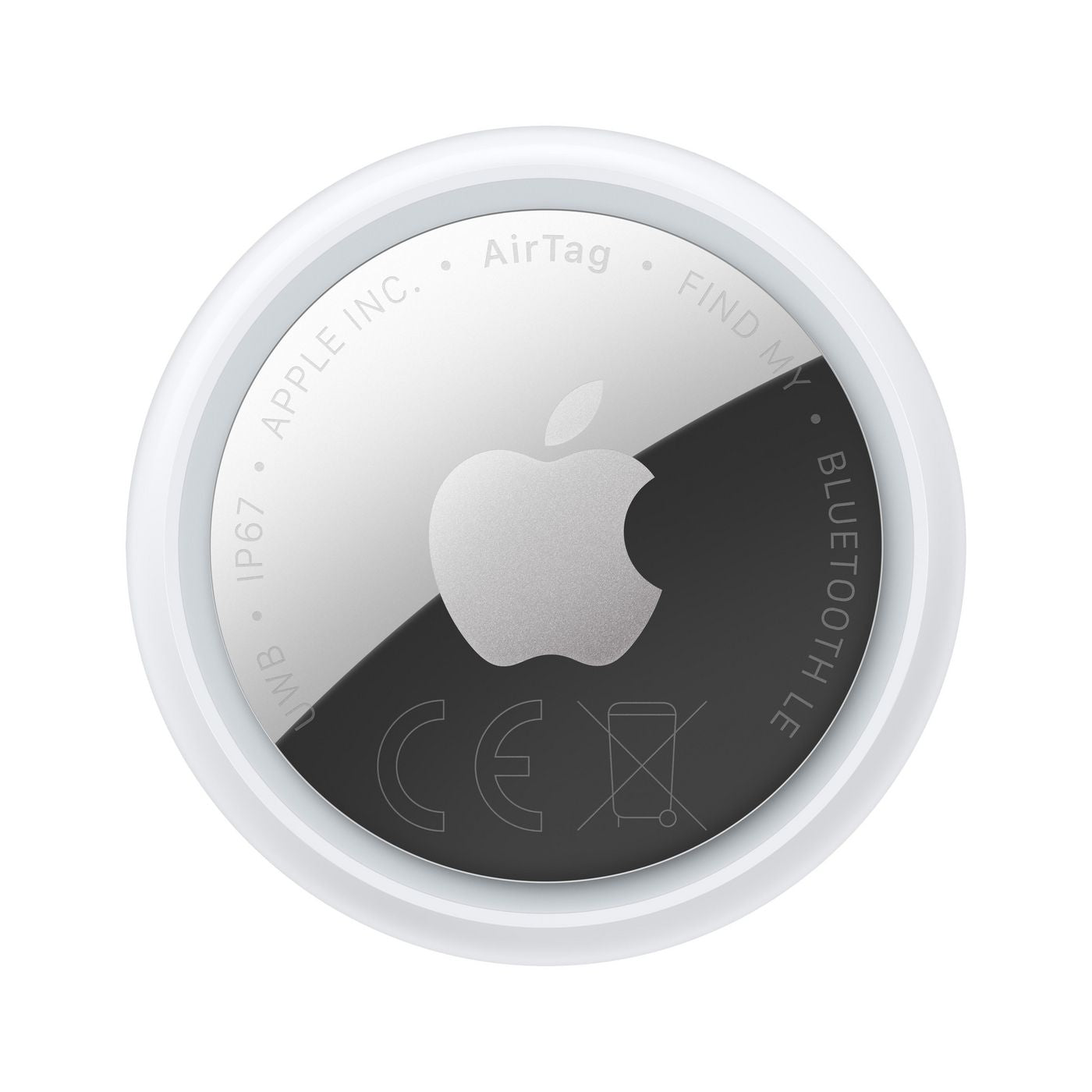 Apple AirTag – Silber/Weiss, IP67, für iPhone