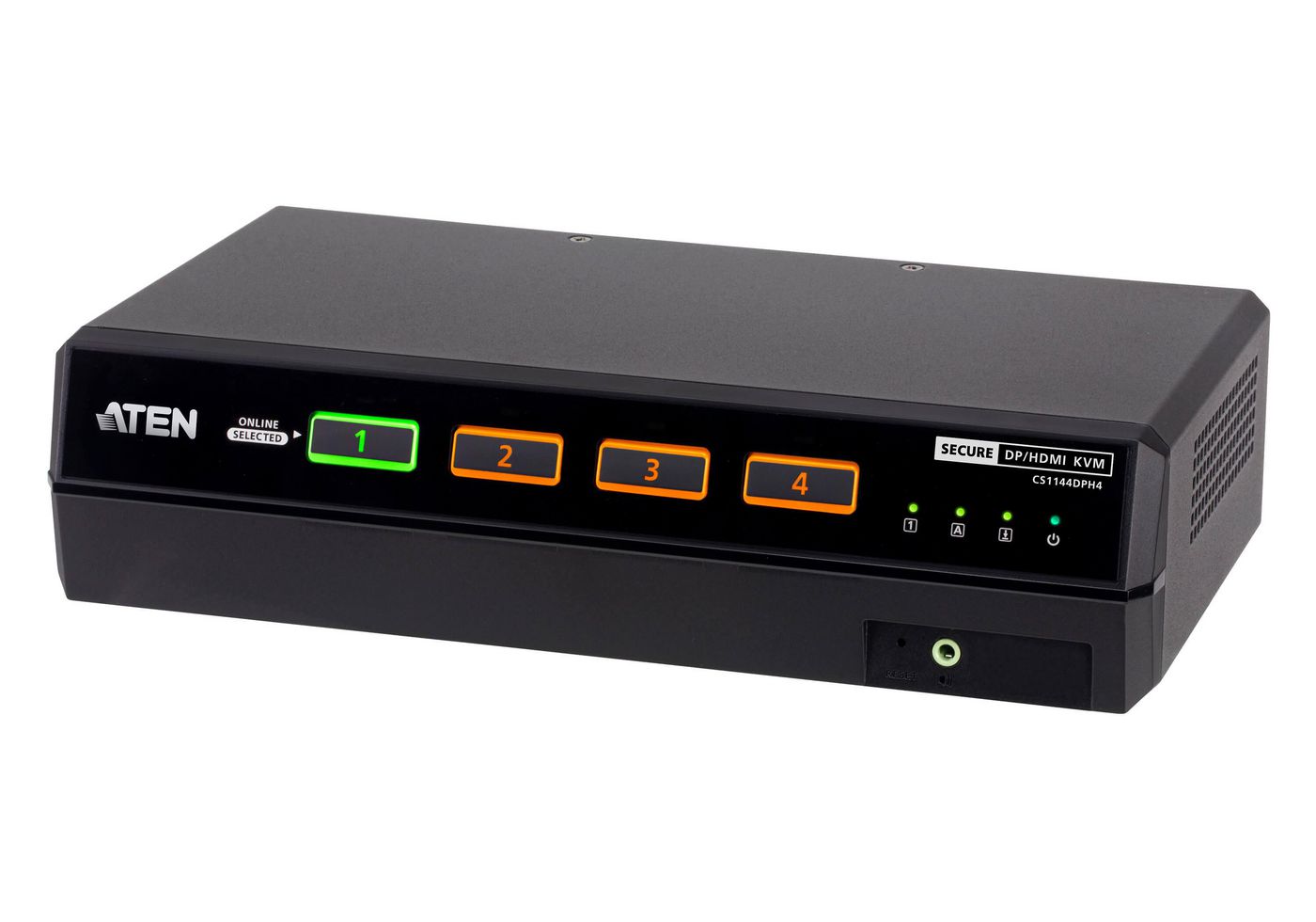 ATEN 4-Port DisplayPort/HDMI Secure KVM-Switch, Dual-View – 5K, USB, NIAP/PP