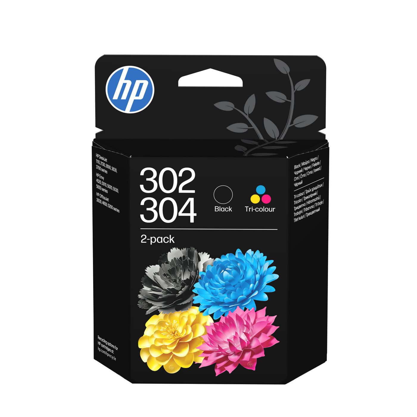 HP 302/304 Tintenpatronen-Multipack, Schwarz/Dreifarbig, 2er-Set (Original)