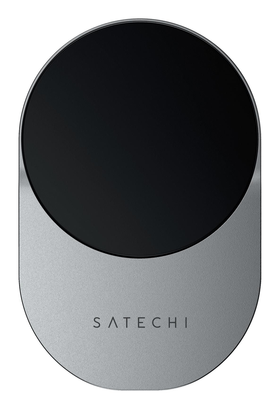 Satechi Kfz-Ladegerät, kabellos, Qi2, 15 W – für Smartphones – Schwarz/Grau