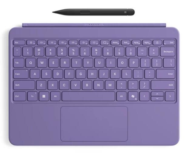 Microsoft Notebook-Ersatztastatur – Bluetooth – QWERTZ (DE) – Violett – für Surface Pro 12"