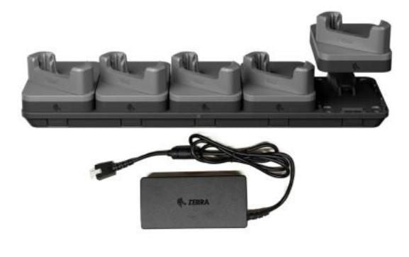Zebra Multi-Bay Ladegerät 5× – für TC501 – schwarz/grau
