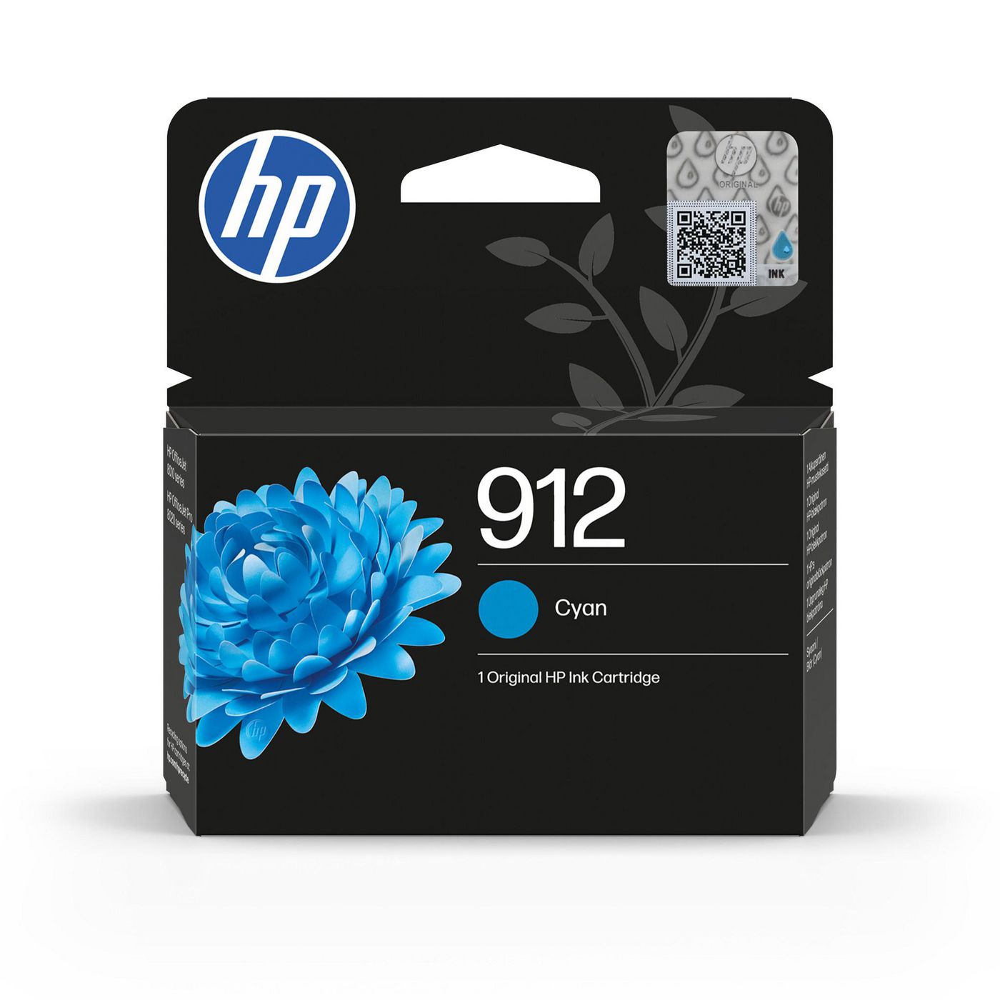 HP 912 Cyan Tintenpatrone (Original) – für OfficeJet 8010e/8012/8014/8015, OfficeJet Pro 8020e/8022/8023