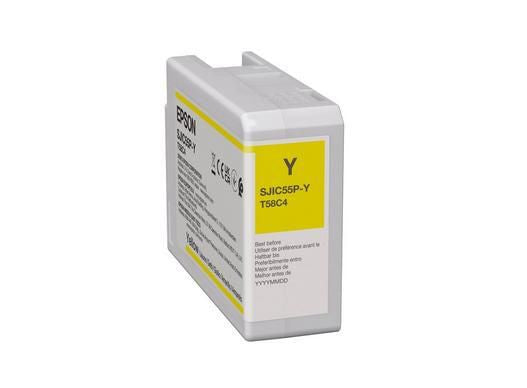 Epson SJIC55(Y) Gelbe Tintenpatrone (Original) – für ColorWorks D6000Ae/D6000Pe, D6500Ae/D6500Pe