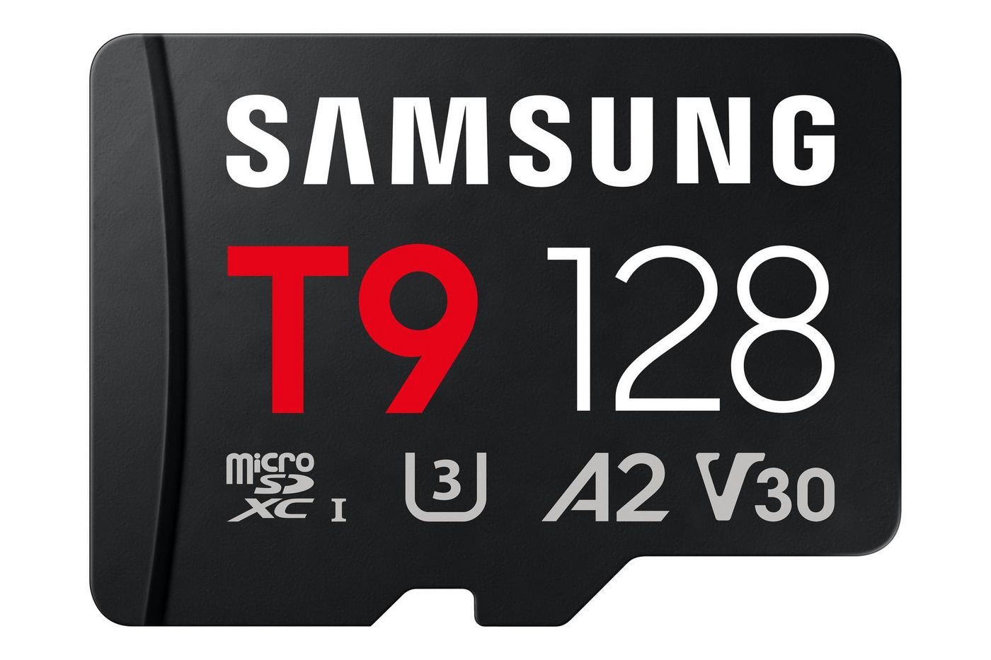 Samsung T9 microSDXC 128 GB – UHS-I, U3, V30, A2, 200/130 MB/s, inkl. USB-Kartenleser