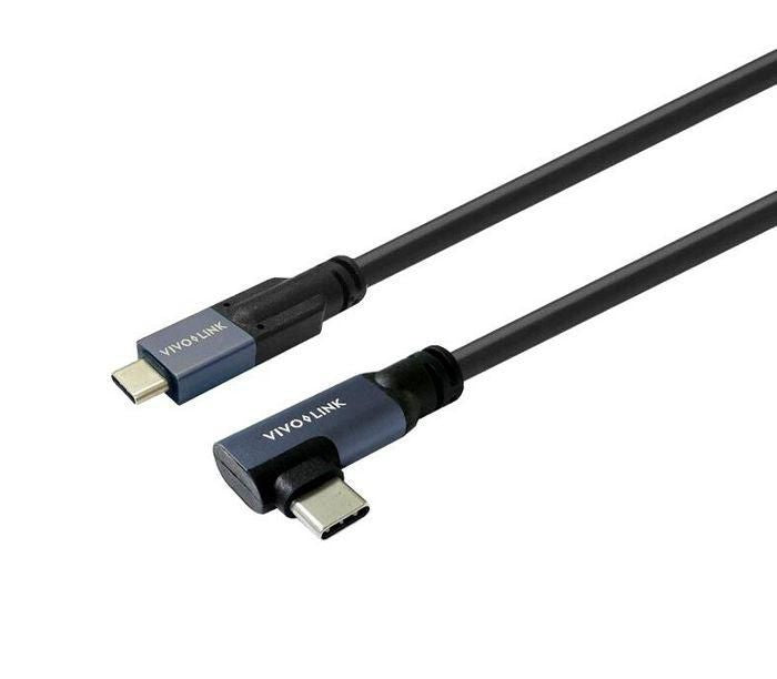 Vivolink USB-C auf USB-C Kabel – 10 m – Abgewinkelt