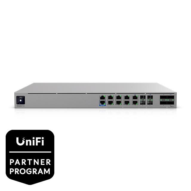 Ubiquiti Enterprise-Router, 100 Gbit/s Firewall, IPS 79 Mbit/s, 8x LAN (10GbE), 4x SFP28, 4x QSFP28, Rack 1U