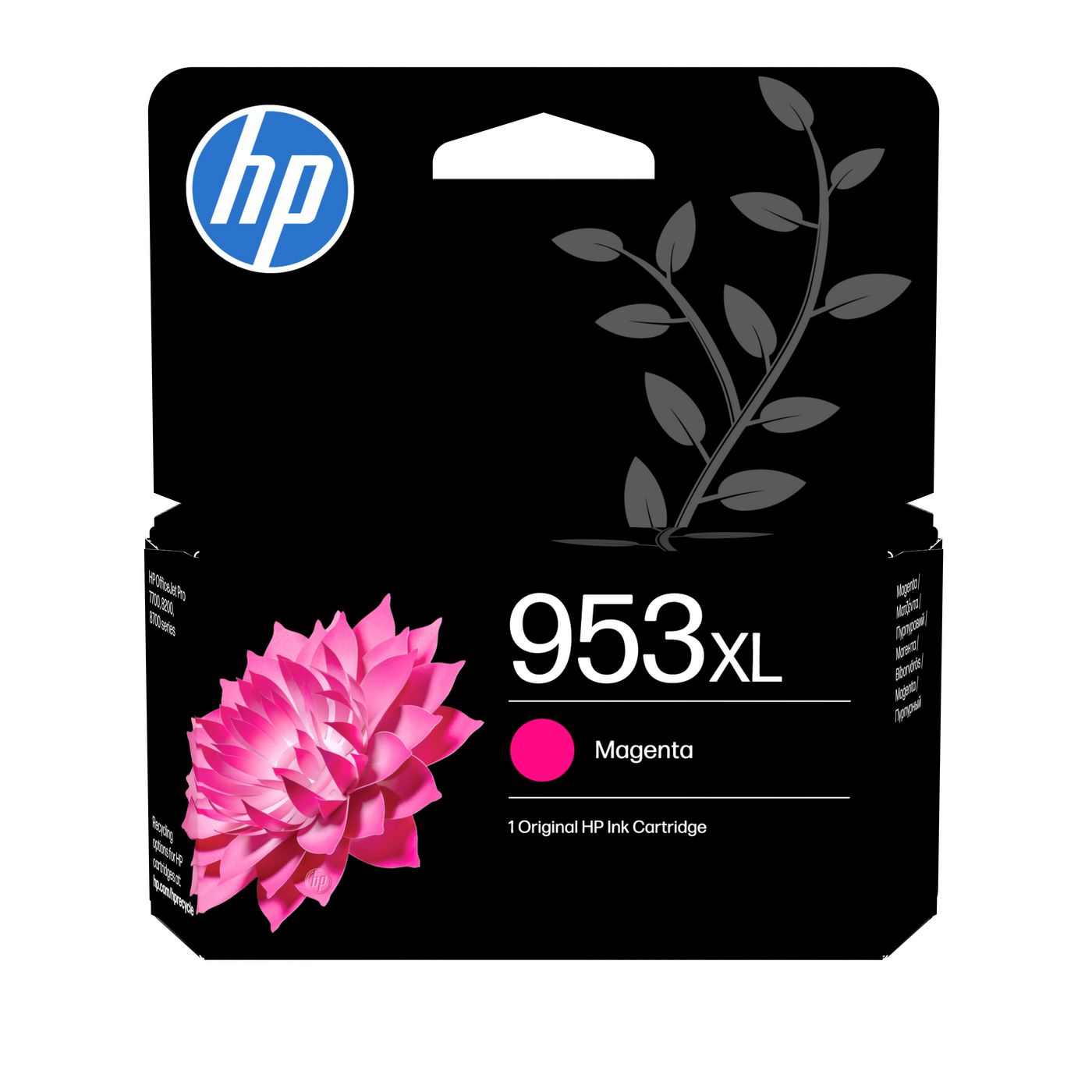 HP 953XL Magenta Tintenpatrone (Original) – 1'450 Seiten – für HP OfficeJet Pro 7720/7730/7740/8210/8720/8730