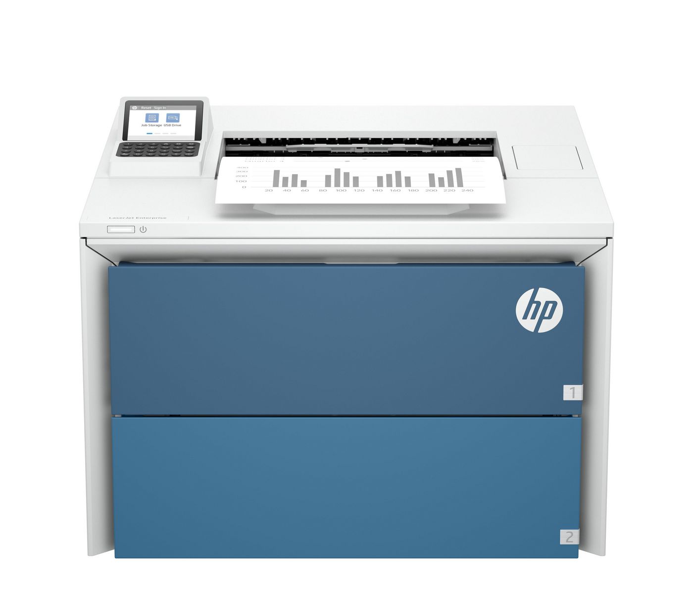 HP LaserJet Enterprise 5501dn – Schwarz-Weiss, A4, Duplex, WLAN, LAN, USB, 50 Seiten pro Minute, AirPrint, Mopria