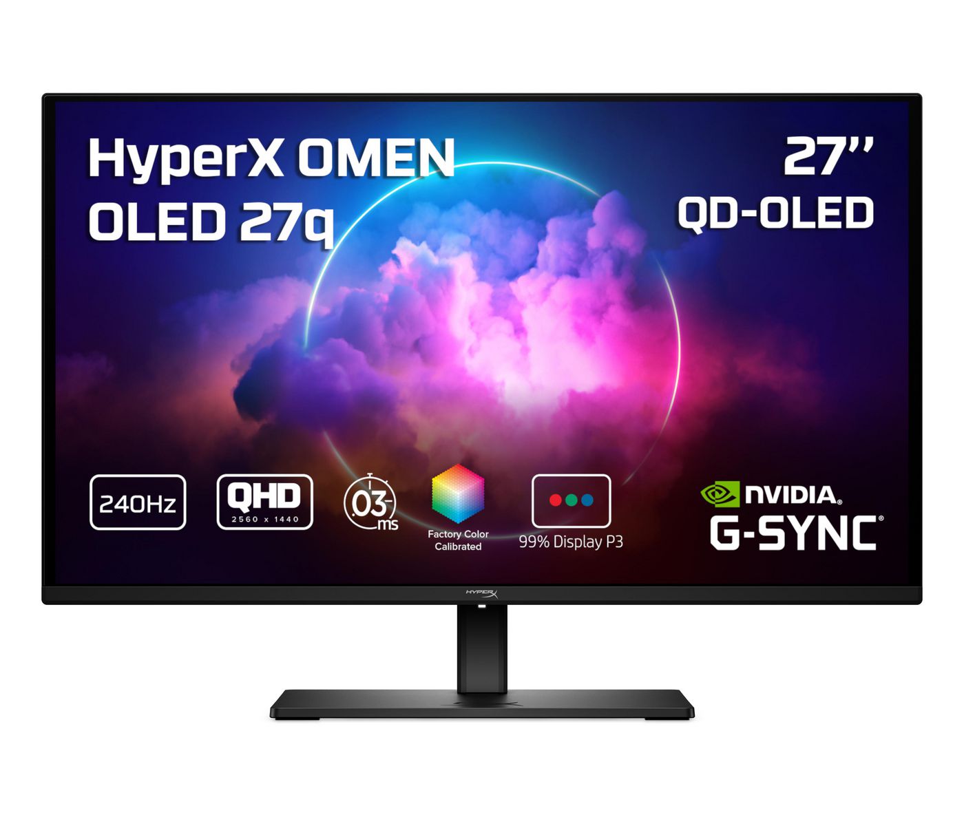 HP OMEN – 27", 2560 × 1440 (WQHD), OLED, 240 Hz