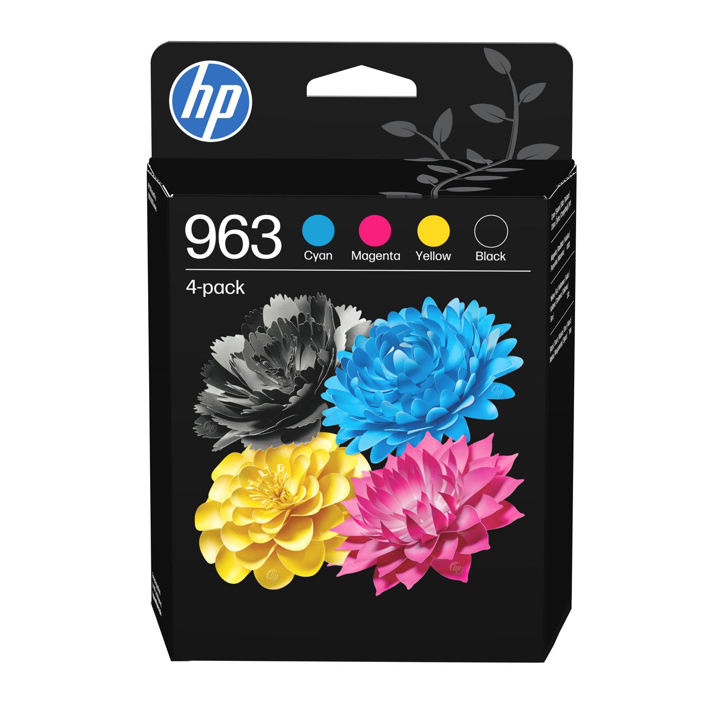 HP 963 Tintenpatronen-Multipack, Schwarz/Cyan/Magenta/Gelb (Original) – für HP OfficeJet Pro 9010/9012/9014