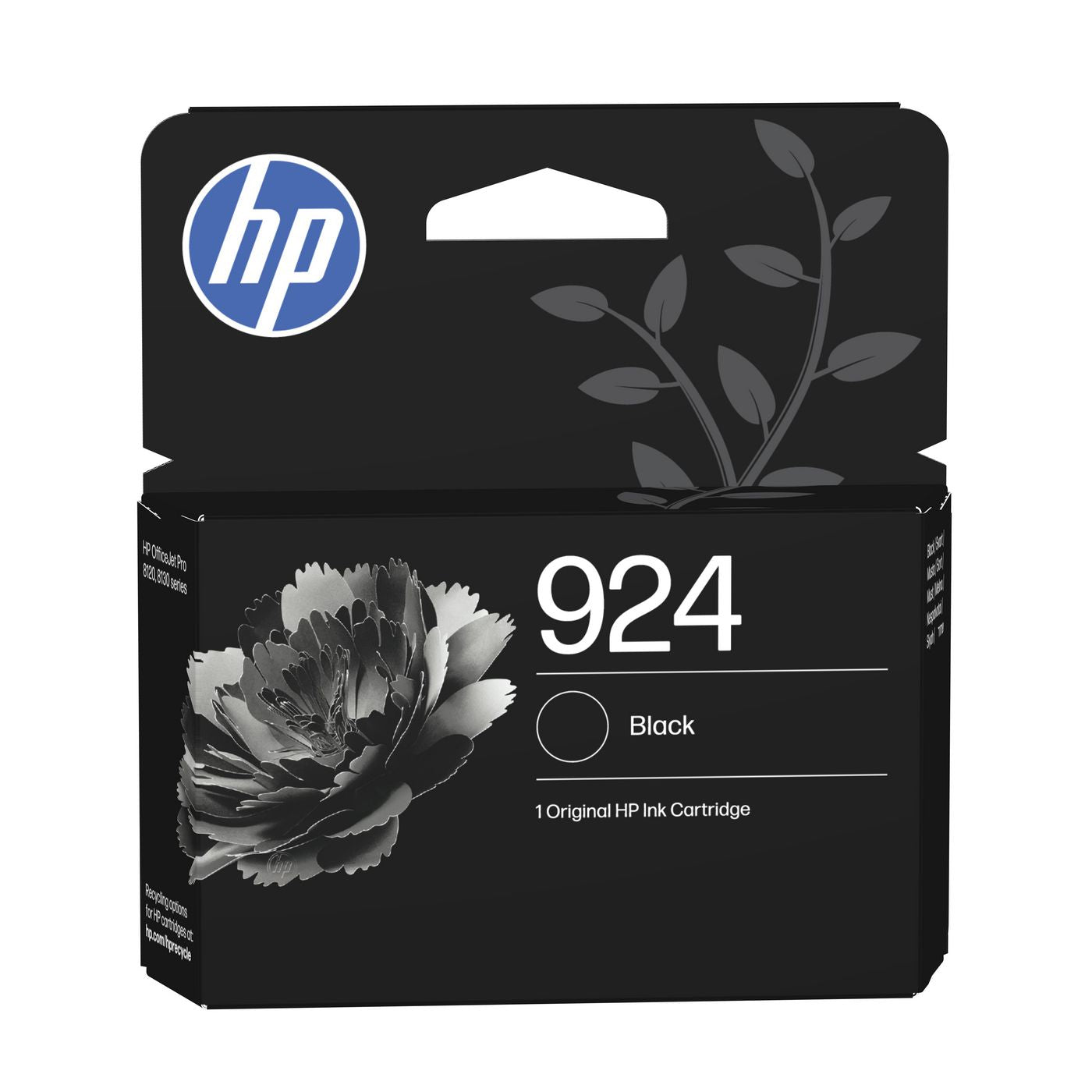 HP 924 Schwarz Tintenpatrone (Original) – 500 Seiten – für HP OfficeJet Pro 8120e/8130e/8135e …