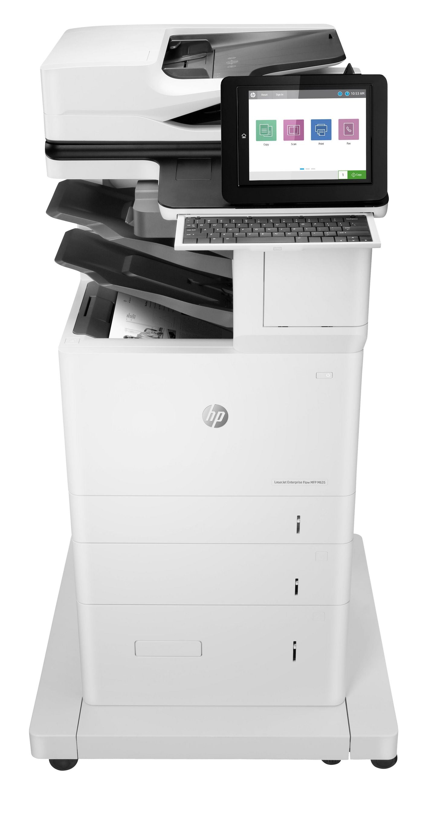 HP LaserJet Enterprise Flow MFP M635z – SW-Laser-Multifunktionsdrucker, A4, 4-in-1, Duplex, ADF, WLAN/LAN