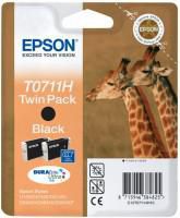 Epson T0711H Tintenpatronen-Multipack, Schwarz (Original) – für Stylus DX4000/4050/4400 …