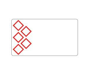 Brother LTZ12055F5PI – Etiketten (Rolle) 85 × 55 mm – weiss, rot – 350 Etiketten/Rolle