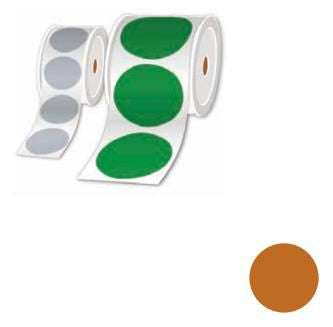 Brother LTZ1R025FPEL Rollenetiketten – Ø 25 mm, braun, Rolle mit 1000 Stk.