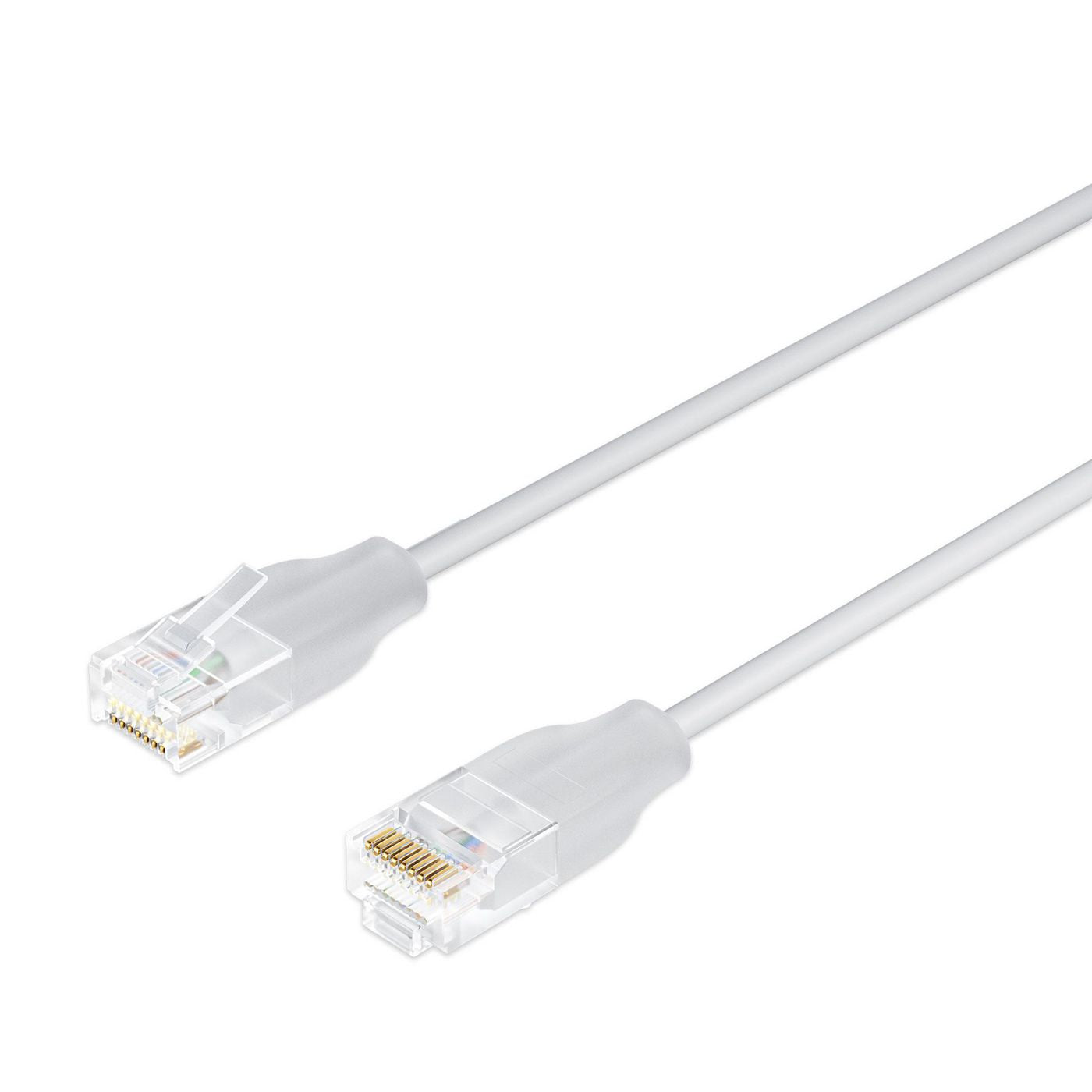 Lanview LightFlex Patchkabel – Cat6 U/UTP, 8 m, weiss, LSZH, RJ-45