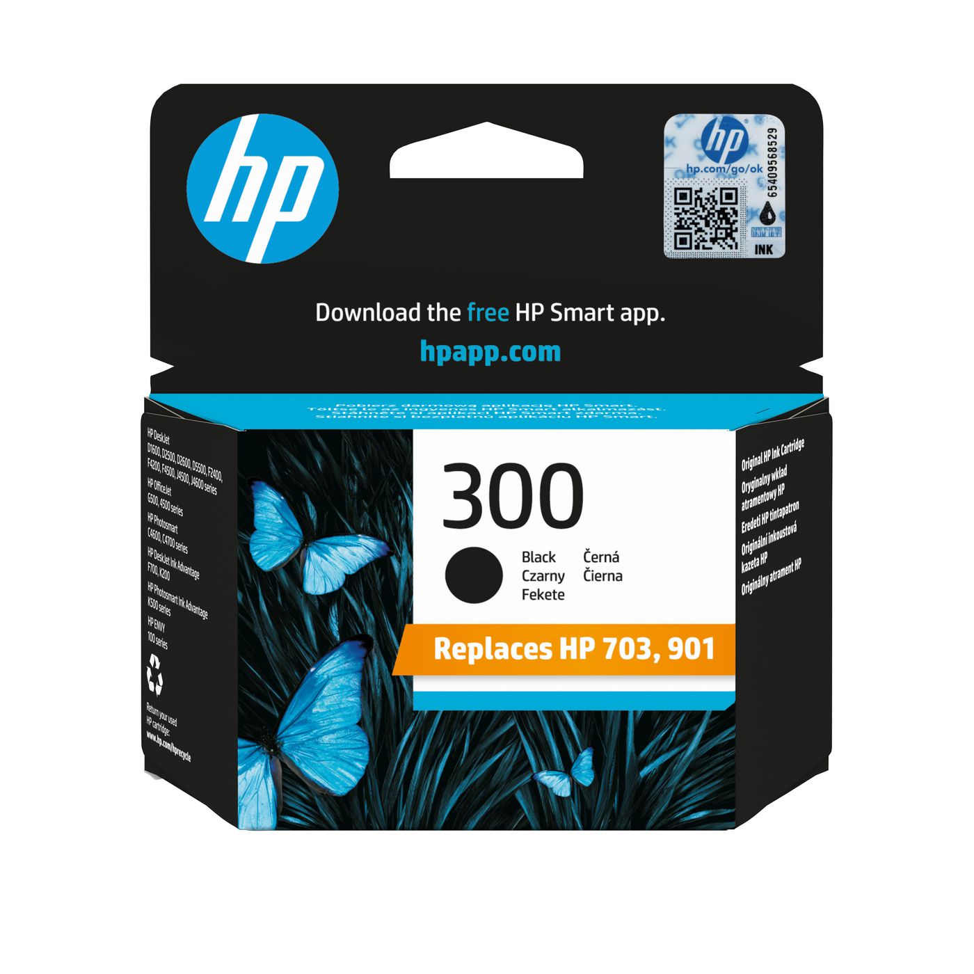 HP 300 Schwarz Tintenpatrone (Original) – 200 Seiten – für HP 300
