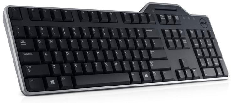 Dell KB813 – Tastatur – kabelgebunden (USB) – QWERTZ (CH) – Smartcard-Leser – schwarz