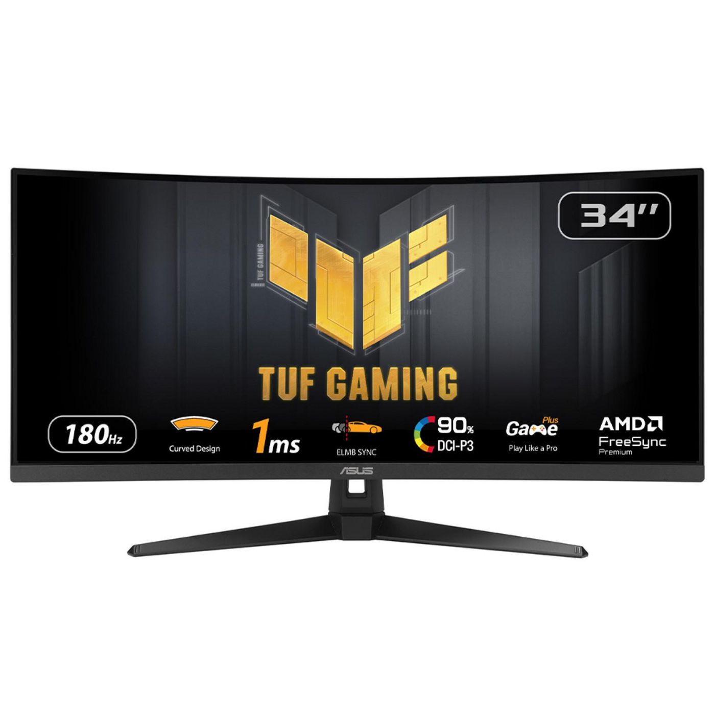 ASUS VG34VQ3B – 34" Curved, 3440 × 1440 (UWQHD), VA, 180 Hz, DisplayHDR 400