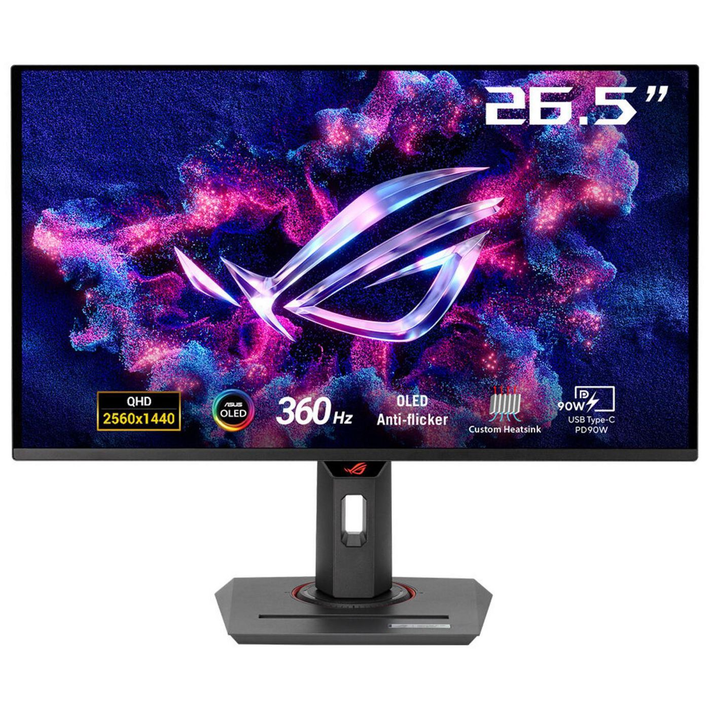 ASUS ROG Strix OLED XG27ACDNG – 26,5", 2560 x 1440 (WQHD), OLED, 360 Hz, USB-C 90 W, DisplayHDR 400
