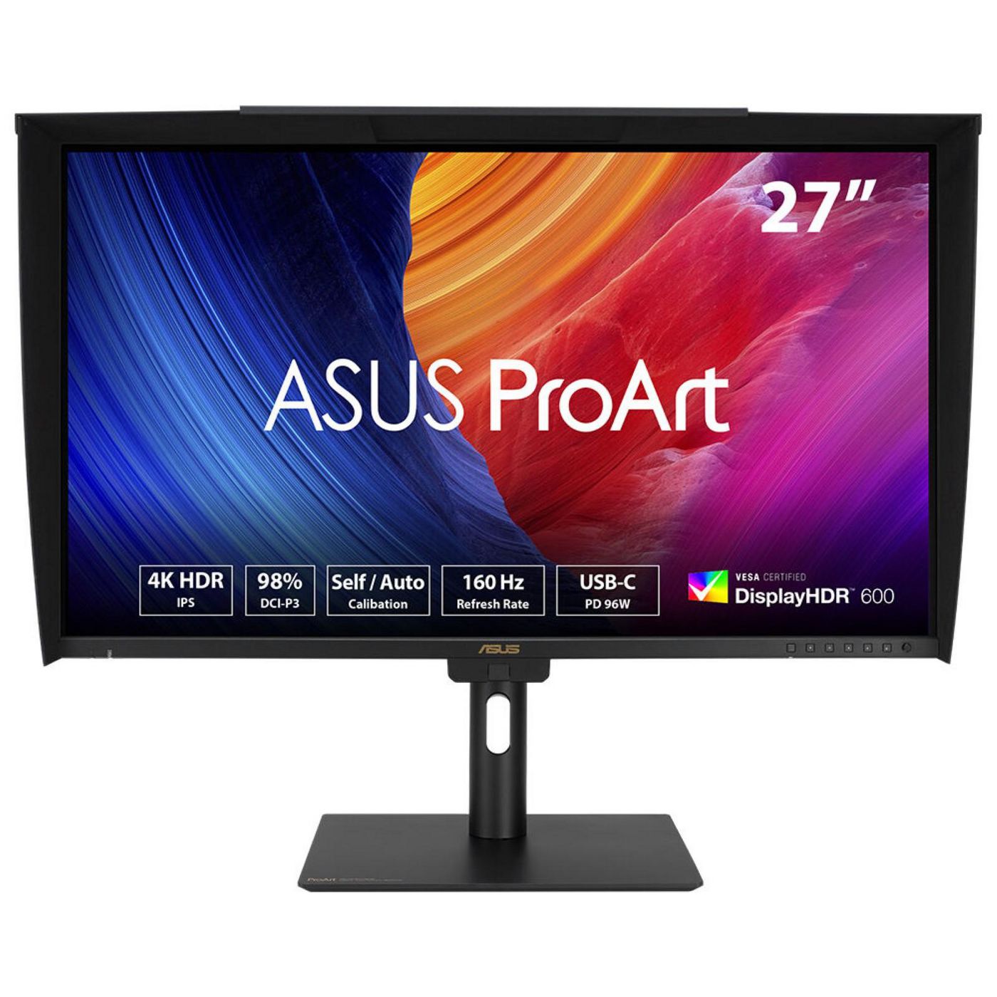 ASUS ProArt PA27UCGE – 27", 3840 × 2160 (4K), IPS, 160 Hz, USB-C 96 W, KVM, DisplayHDR 600