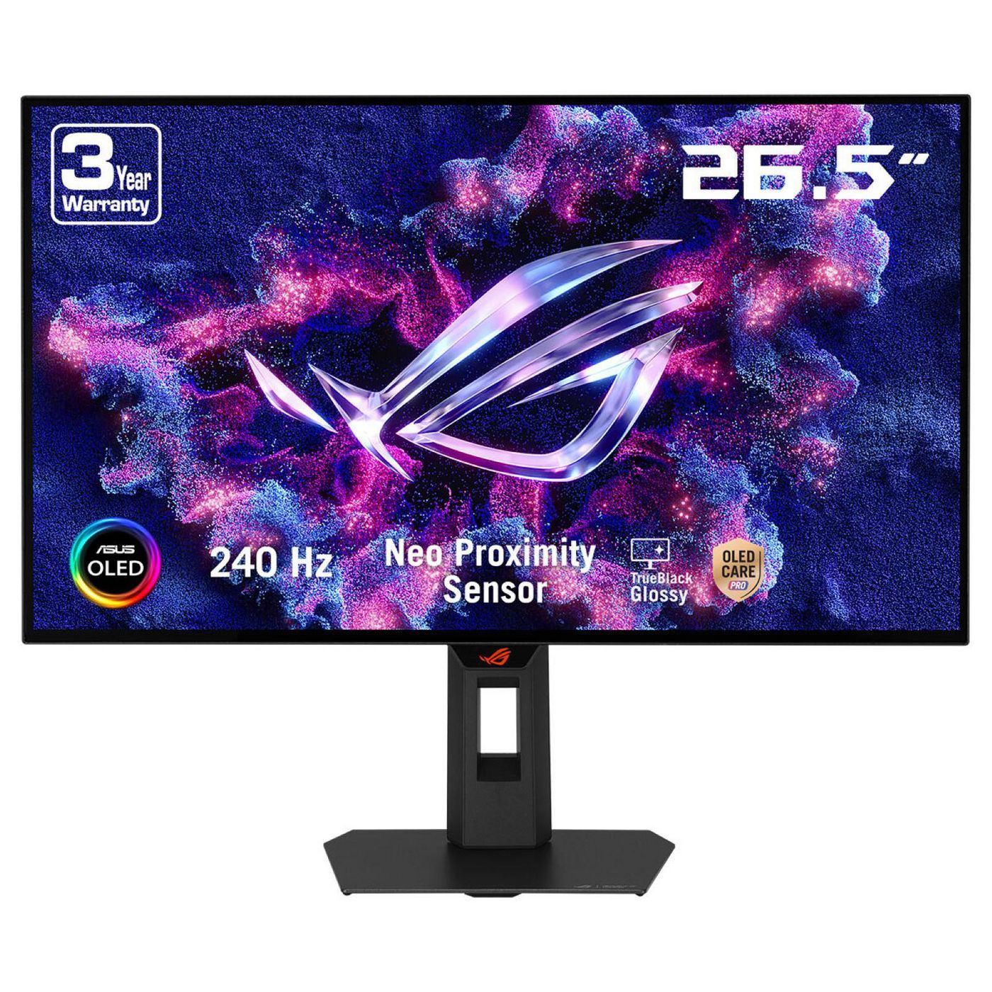 ASUS XG27AQDMGR – 26,5", 2560 × 1440 (WQHD), OLED, 240 Hz, DisplayHDR 400