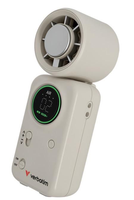 Verbatim Handventilator Cool 'n' Go Ice Touch Mini – Weiss/Silber