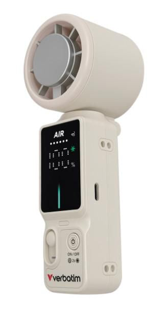 Verbatim Handventilator Cool 'n' Go Ice Touch Pro – Weiss/Silber
