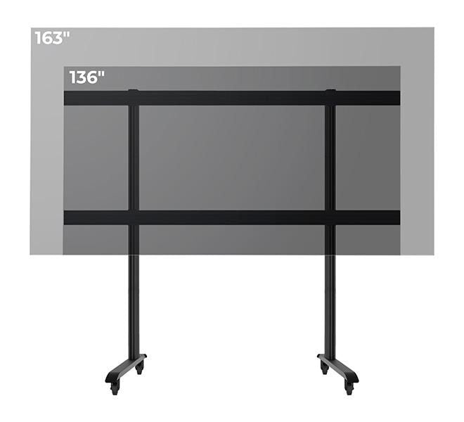 B-Tech Videowand-Halterung – 136–163″ – mit Rollen, für LG LAPA und LABA