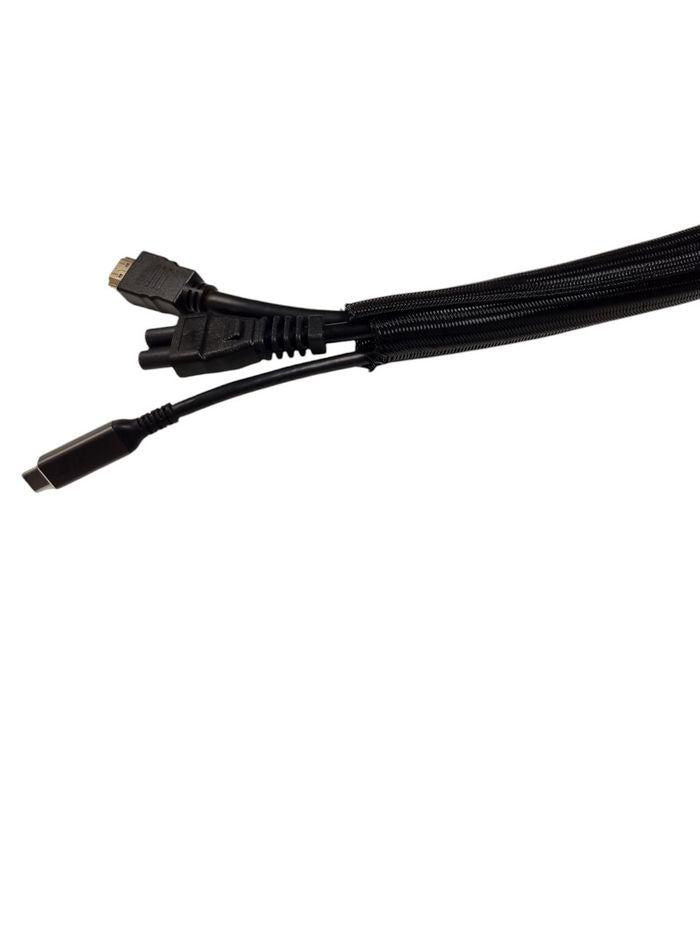 Microconnect Kabelschlauch, Ø 25 mm × 30 m, selbstwickelnd – schwarz