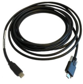 Zebra USB-C auf USB-C Kabel – USB 2.0 (480 Mbit/s) – 4 m – Verriegelnd, IP67 – Schwarz