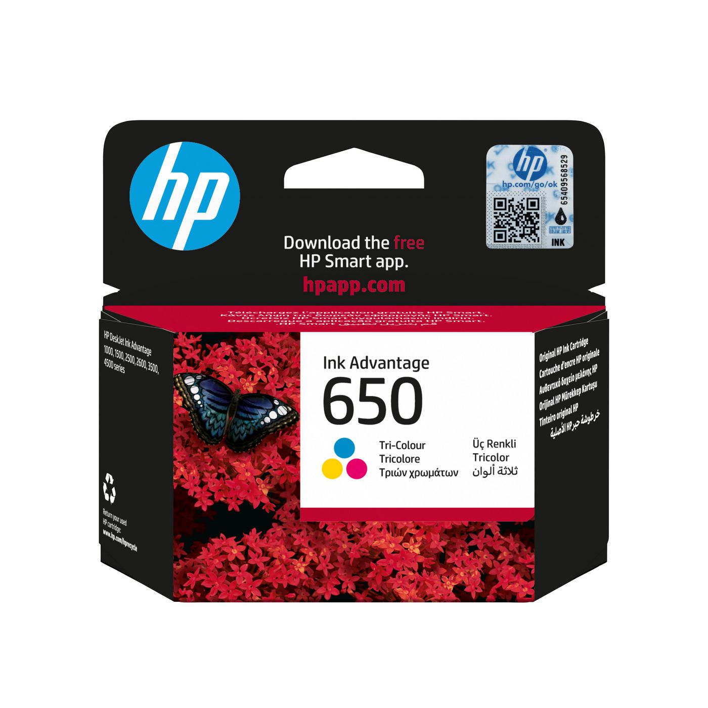 HP 650 Schwarz Tintenpatrone (Original) – 360 Seiten – für HP 650 – CZ101AE