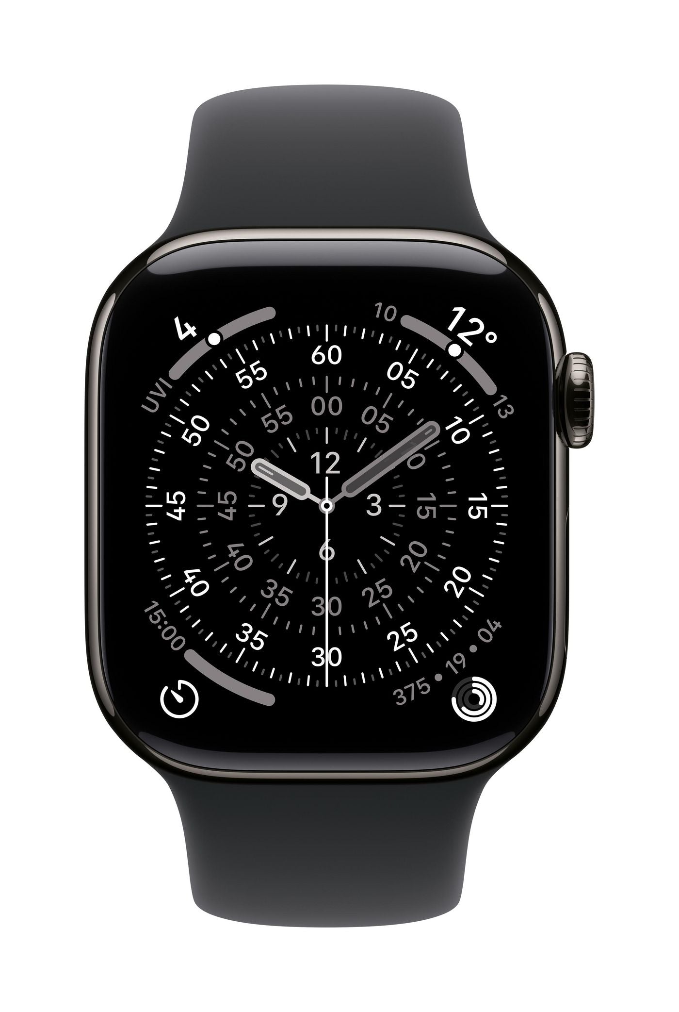 Apple Sportarmband Schwarz, M/L, für Apple Watch
