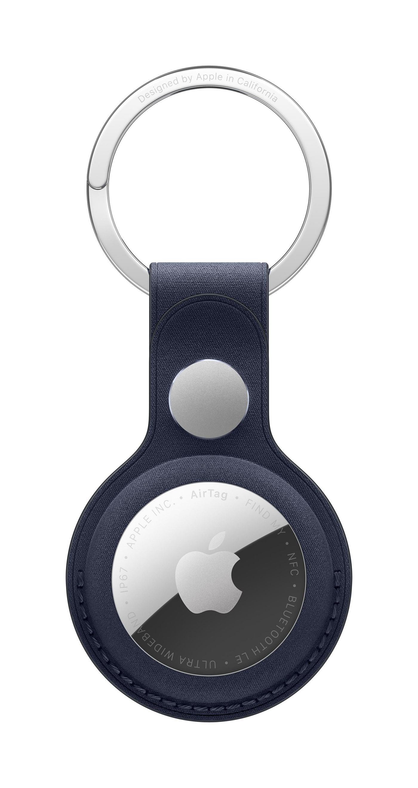 Apple AirTag Schlüsselanhänger FineWoven für AirTag – Mikro-Twill/Edelstahl, Navy