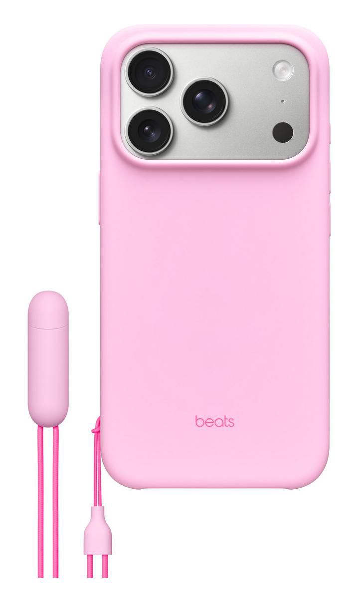 Apple Control Backcover – für Apple iPhone 17 Pro, MagSafe, mit Ständer, Mikrofaser+PC, Pebble Pink