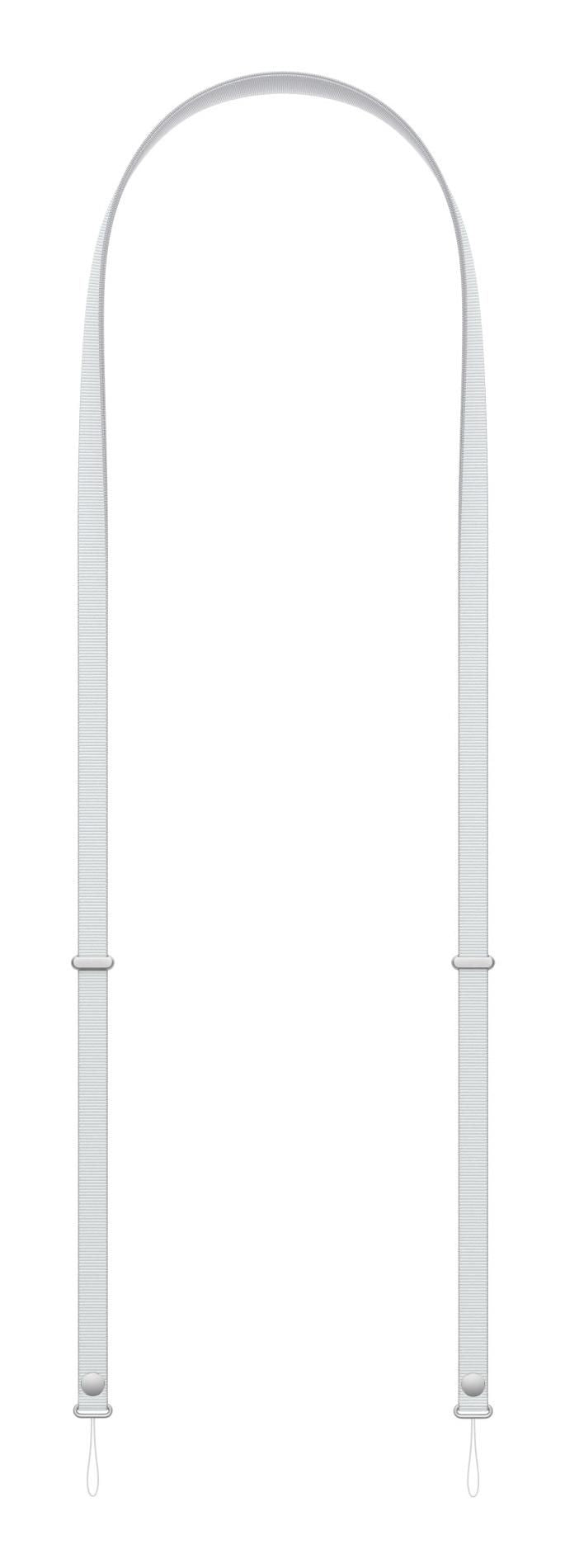Apple Schultergurt – für Smartphone – Hellgrau, rPET/Edelstahl