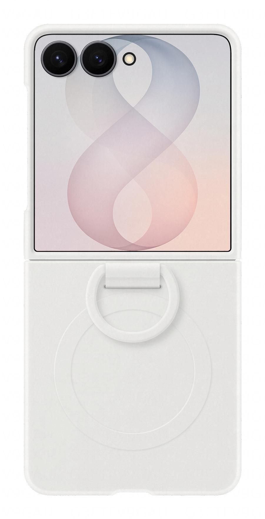 Samsung Backcover – für Samsung Z Flip8, Silikon, Weiss