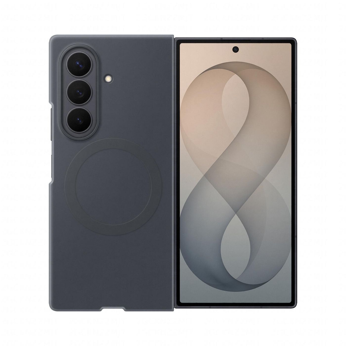 Samsung Backcover – für Samsung Galaxy Z Fold8, Silikon, Schwarz